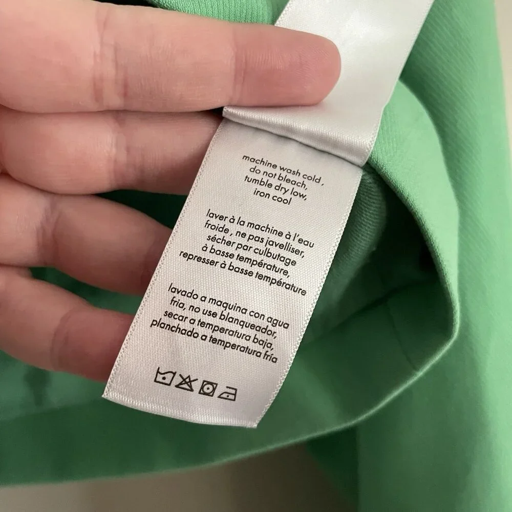 WeWoreWhat Danielle Bernstein S Green Stretch Herringbone Twill Cropped Blazer - Picture 11 of 13